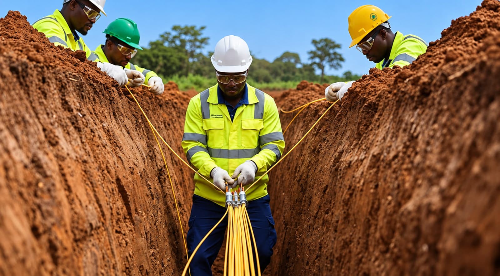 Fibre Optic Installation Team 