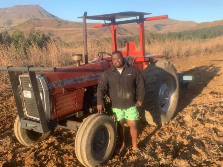 Determined farmer Siya Ndlela remains focused despite unexpected floods in KZN