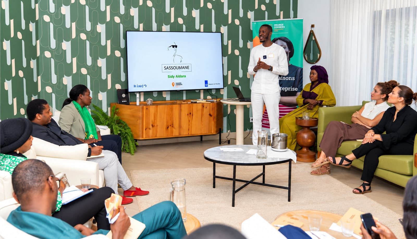 Entrepreneurship Workshop in a Modern Lounge