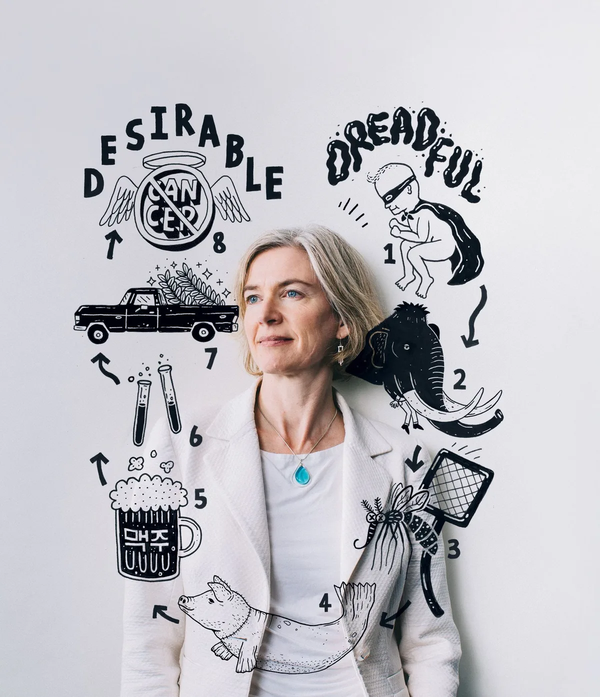 This image may contain Jennifer Doudna Human Person Face Text and Female