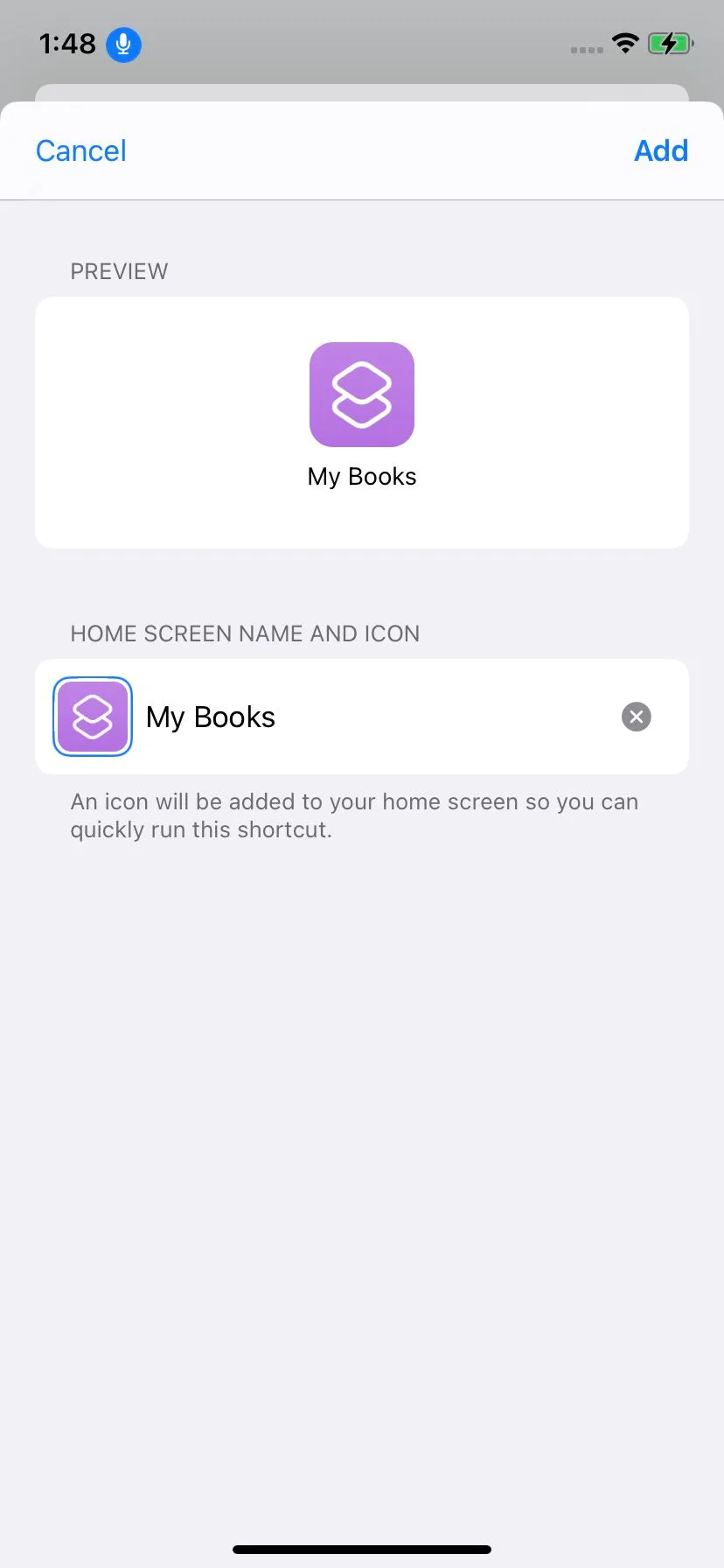 Select “Add”